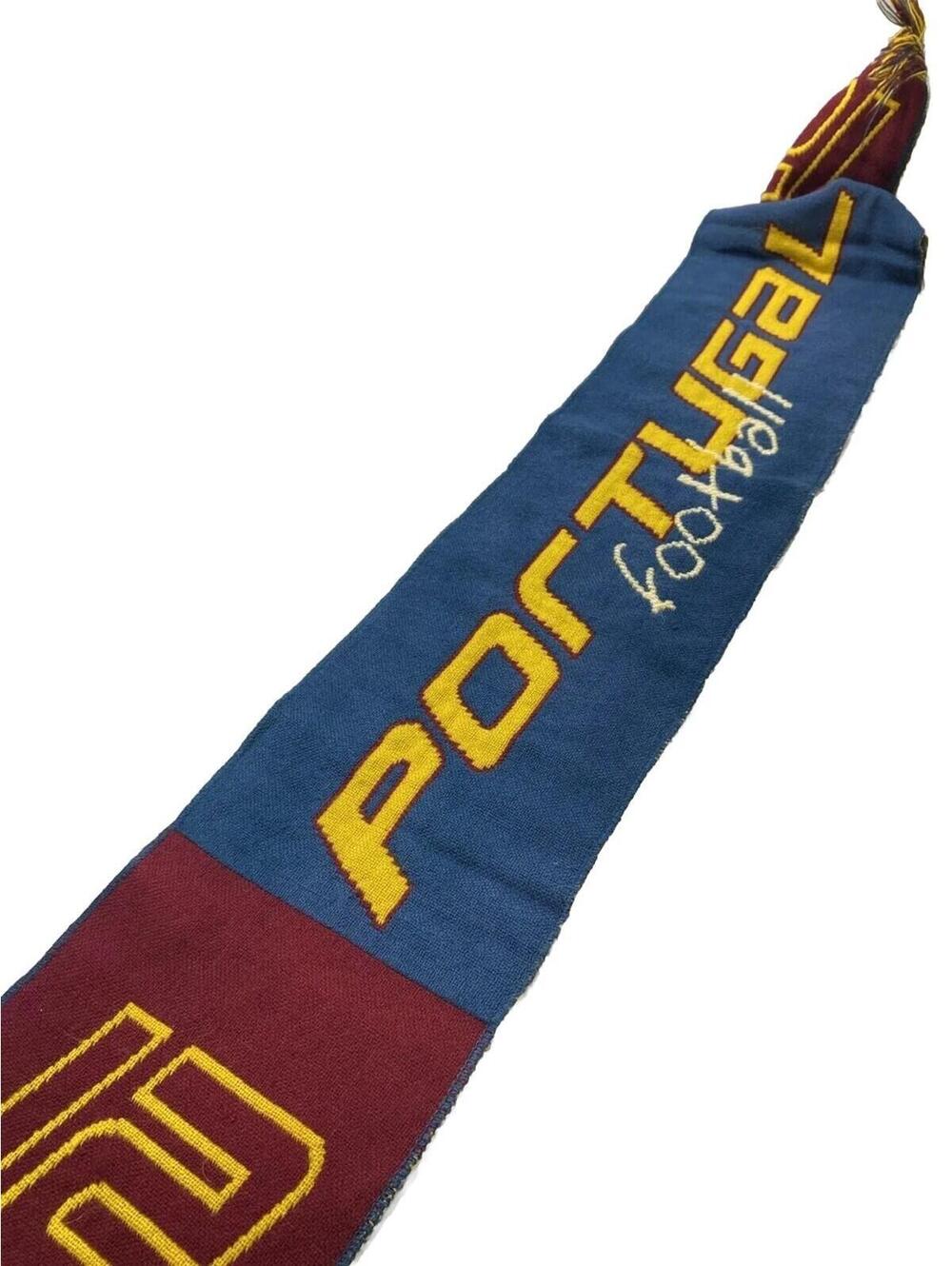 Portugal Football "21" Scarf - Blue/Red/Yellow Sports Winter Scarf - 54”x8”
